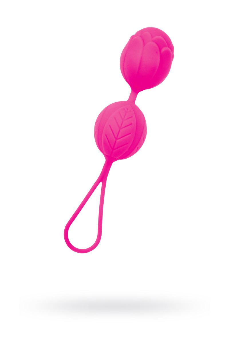 Вагинальные шарики Штучки-дрючки, cиликон, розовый, 3,5 см