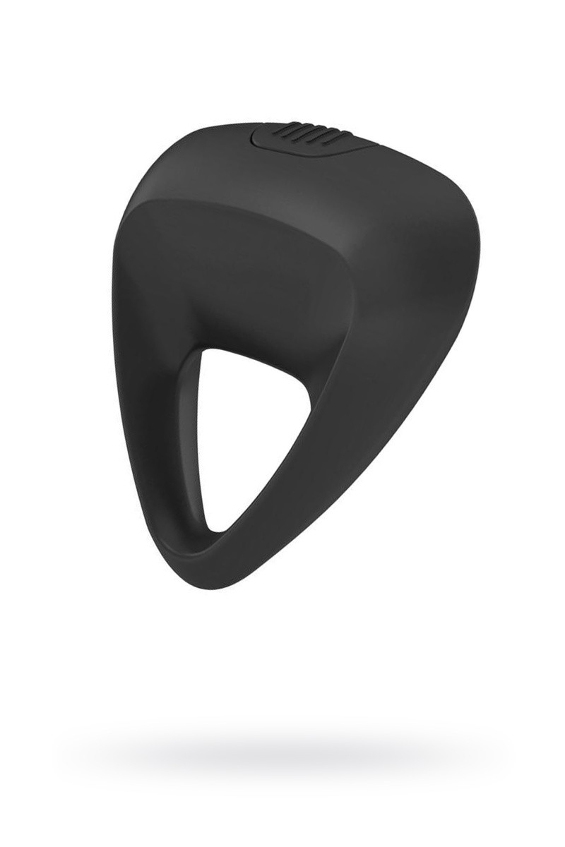 Эрекционное кольцо OVO инновационной трехгранной формы с мощной вибрацией, силиконовое, черное