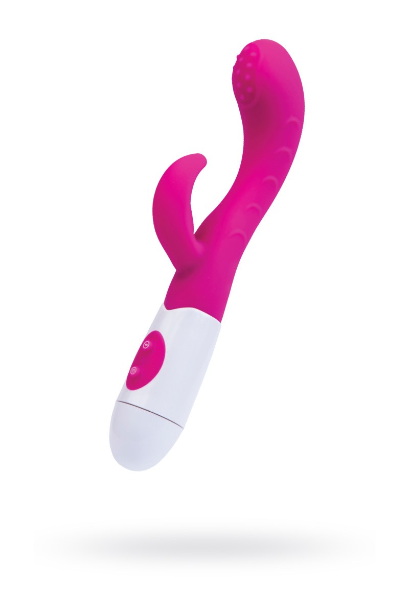 Вибратор с клиторальным стимулятором TOYFA A-Toys  Nessy, Силикон, Розовый, 20 см