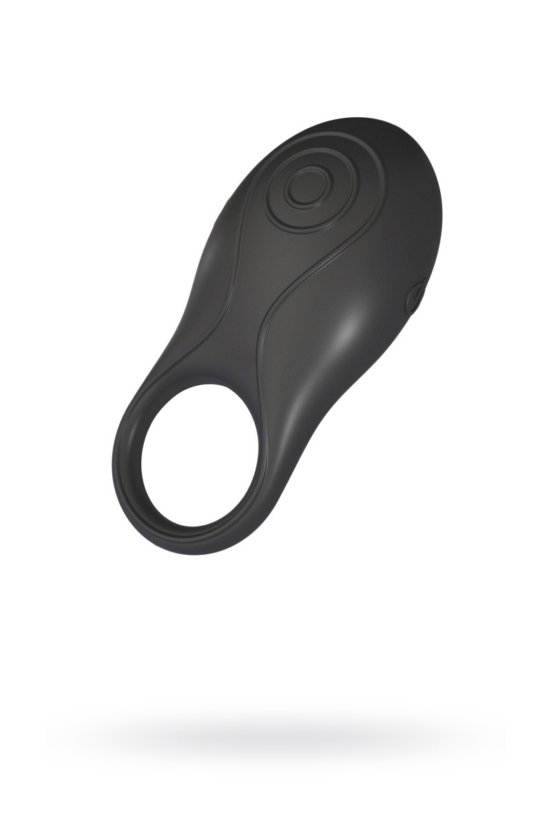 Эрекционное кольцо OVO инновационной формы с вибрацией, перезаряжаемое, силиконовое, черное