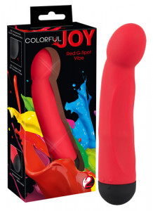 Вибратор для G-точки Joy Colorful красный