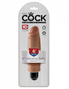 PipeDream King Cock 6''Vibrating Stiffy Вибратор телесный