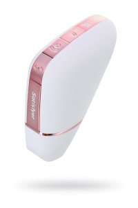 Вакуум-волновой бесконтактный стимулятор клитора Satisfyer Love Triangle, ABS пластик+силикон, Белый, 8,5 см