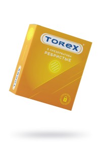 Презервативы ребристые TOREX  латекс, №3, 18 см