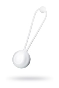 Вагинальный шарик L'EROINA by TOYFA Lily, силикон, белый,  3,1 см, 35 г