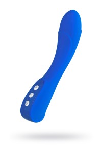 Нереалистичный вибратор L'EROINA by TOYFA Blury, 10 режимов вибрации, силикон, синий, 18,5 см,  3,4