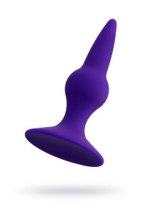 Анальная втулка ToDo by Toyfa Klapsy, водонепроницаемая, силикон, фиолетовая, 10,5 см,  3 см