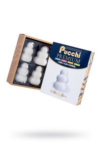 Набор нереалистичных мастурбаторов, Pucchi Premium, MensMax, TPE, белый, 6,5 см