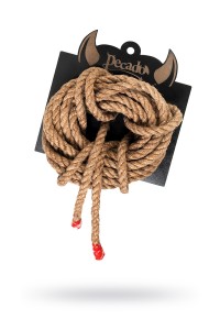 Веревка игровая джутовая "SHIBARI" Pecado BDSM ,8мм, длина 5м