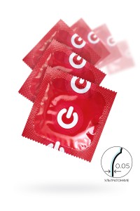 Презервативы ON super thin 100 шт. - ультратонкие (ширина 54mm)