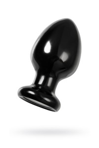 Анальная втулка TOYFA POPO Pleasure Cetus , PVC, черная, 13 см,  6,8 см