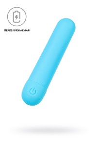 Вибропуля A-toys MURR, силикон, голубой, 10 см