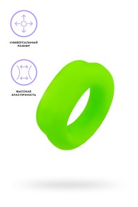 Эрекционное кольцо на пенис Eromantica Peak, силикон, зеленое, 4,5 см