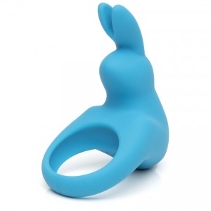 Виброкольцо Happy Rabbit синее