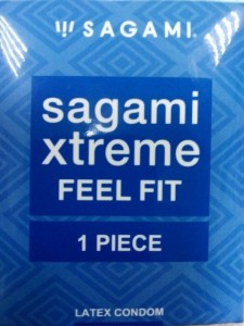 Презервативы Sagami Xtreme Feel Fit латексные, супероблегающие 1шт.