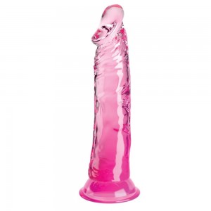 Фаллоимитатор King Cock Clear, 20 см, розовый