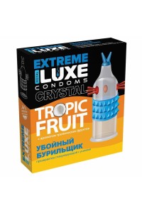 Презерватив Luxe Extreme Убойный Бурильщик, тропические фрукты, 1 шт.