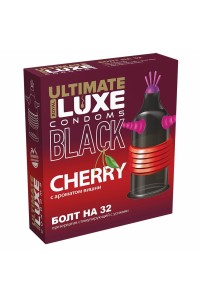 Презерватив Luxe Black Ultimate Болт на 32, вишня, 1 шт.