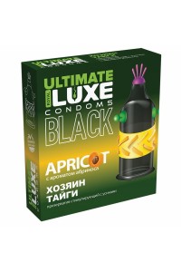 Презерватив Luxe Black Ultimate Хозяин Тайги, абрикос, 1 шт.