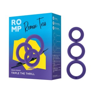 Набор эрекционных колец Romp Remix Trio фиолетовый