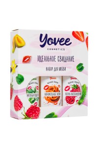 Набор гелей-смазок Yovee для любви (721014+721006+721002), вкусовые (карамель+мята+малина), 3х50 мл
