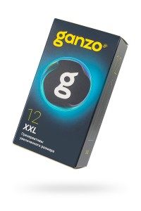 Презервативы  GANZO XXL увеличенные, латекс, 19 см, 5,5 см, 12 шт.