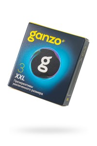 Презервативы  GANZO XXL увеличенные, латекс, 19 см, 5,5 см, 3 шт.