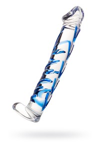 Нереалистичный фаллоимитатор Sexus Glass, стекло, прозрачный, 17 см