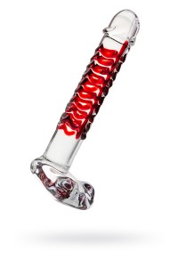 Нереалистичный фаллоимитатор Sexus Glass, стекло, прозрачный, 16 см