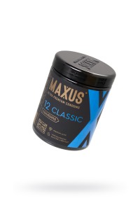 Презервативы Maxus Classic, классические, латекс, пластиковый кейс, 12 шт.