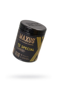 Презервативы Maxus Special, точечно-ребристые, латекс, пластиковый кейс, 12 шт