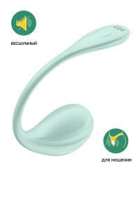 Виброяйцо Satisfyer Smooth Petal Connect App, мятное, 6,5 см