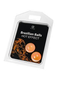 Массажное масло SECRET PLAY BRAZILIAN BALLS, с разогревающим эффектом, 2 х 4 гр