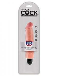 PipeDream King Cock 7''Vibrating Stiffy Вибратор телесный