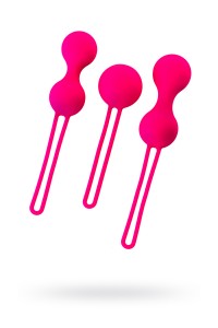 Вагинальные шарики A-Toys by TOYFA , силикон, розовые,  3,2 см