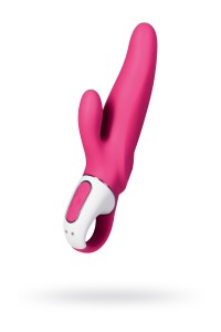 Нереалистичный вибратор Satisfyer Vibes Mr. Rabbit, Силикон, Красный, 22,1 см