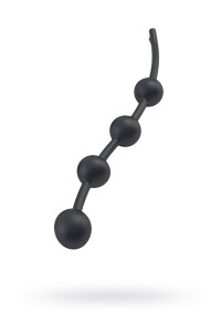 Анальные шарики Mystim Booty Garland S, электростимуляция, силикон, 14 см,  3,5 см