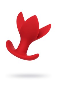 Расширяющая анальная втулка ToDo by Toyfa Flower, силикон, красная, 9 см,  6 см