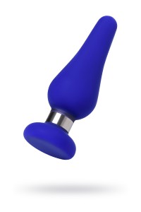 Анальная втулка ToDo by Toyfa Сlassic, размер M, силикон, синяя, 11,5 см,  3,7 см