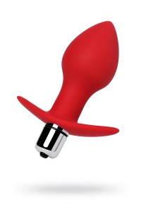 Анальная вибровтулка ToDo by Toyfa Glam, силикон, красная, 9,7 см,  4 см