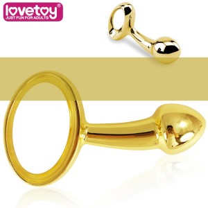 LOVETOY Luxury S Золотая втулка, l=10см, d=2,5см